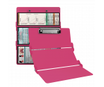 WhiteCoat Clipboard® Trifold - Pink Respiratory Therapy Edition